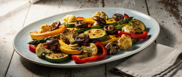 Heißluftfrittiertes Ofengemüse