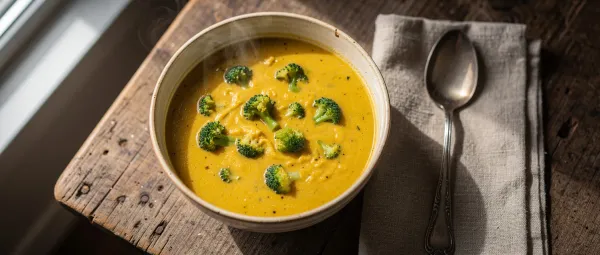 Cremige Brokkoli-Käse-Suppe