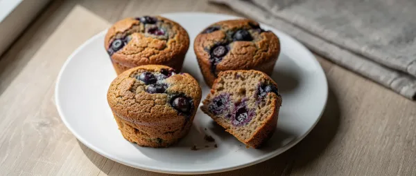 Heidelbeer-Vollkorn-Muffins