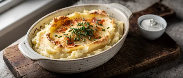 Onkel Dicks Kartoffelpüree aus dem Ofen