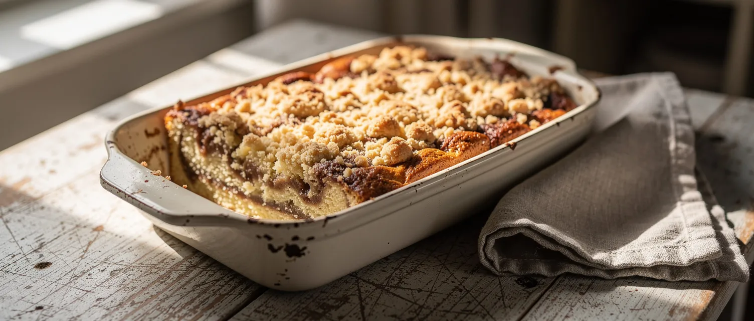 Sauerrahm-Kaffeekuchen mit Zimtfüllung