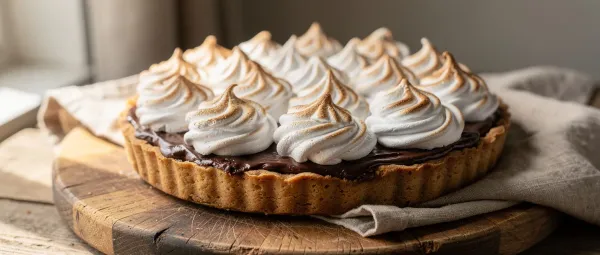 Schokoladen-Baiser-Kuchen Aus Der Mikrowelle