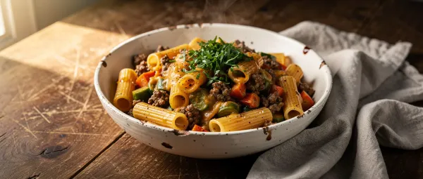 Käse-Rigatoni aus dem Schnellkochtopf