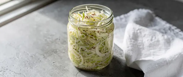 Hausgemachtes Fermentiertes Sauerkraut