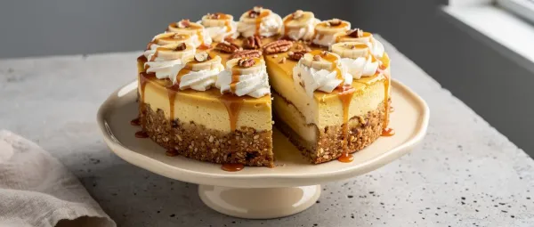 Bananen-Foster-Käsekuchen