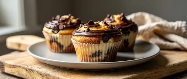 Schokoladen-Frischkäse-Muffins