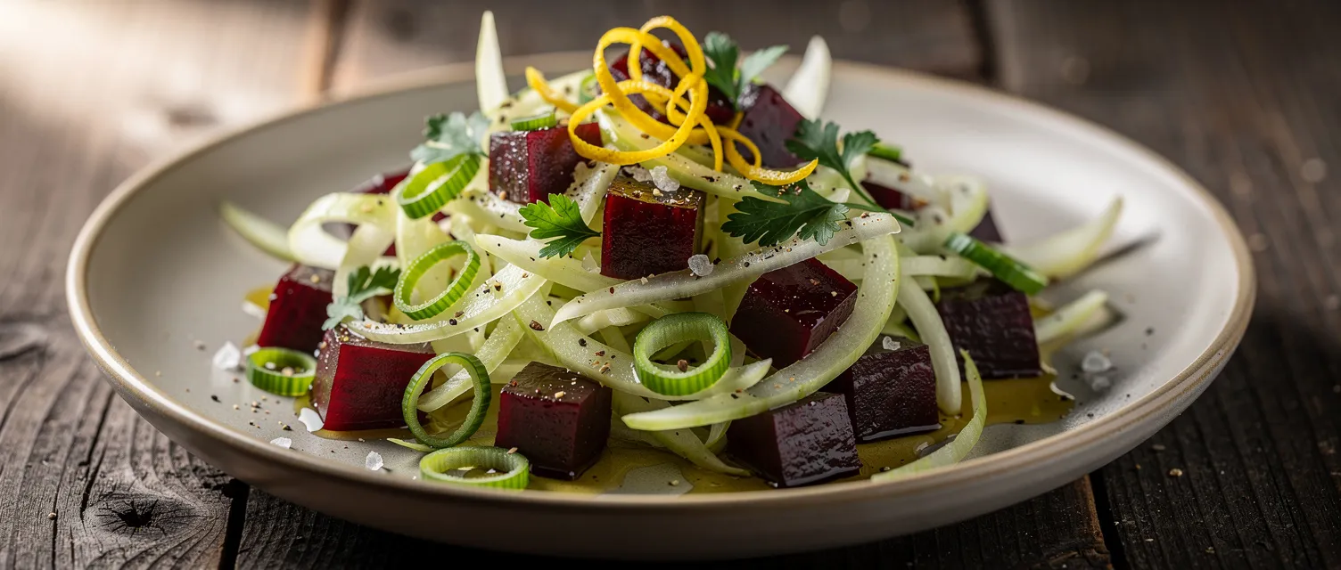 Einfacher Fenchelsalat mit Roter Bete