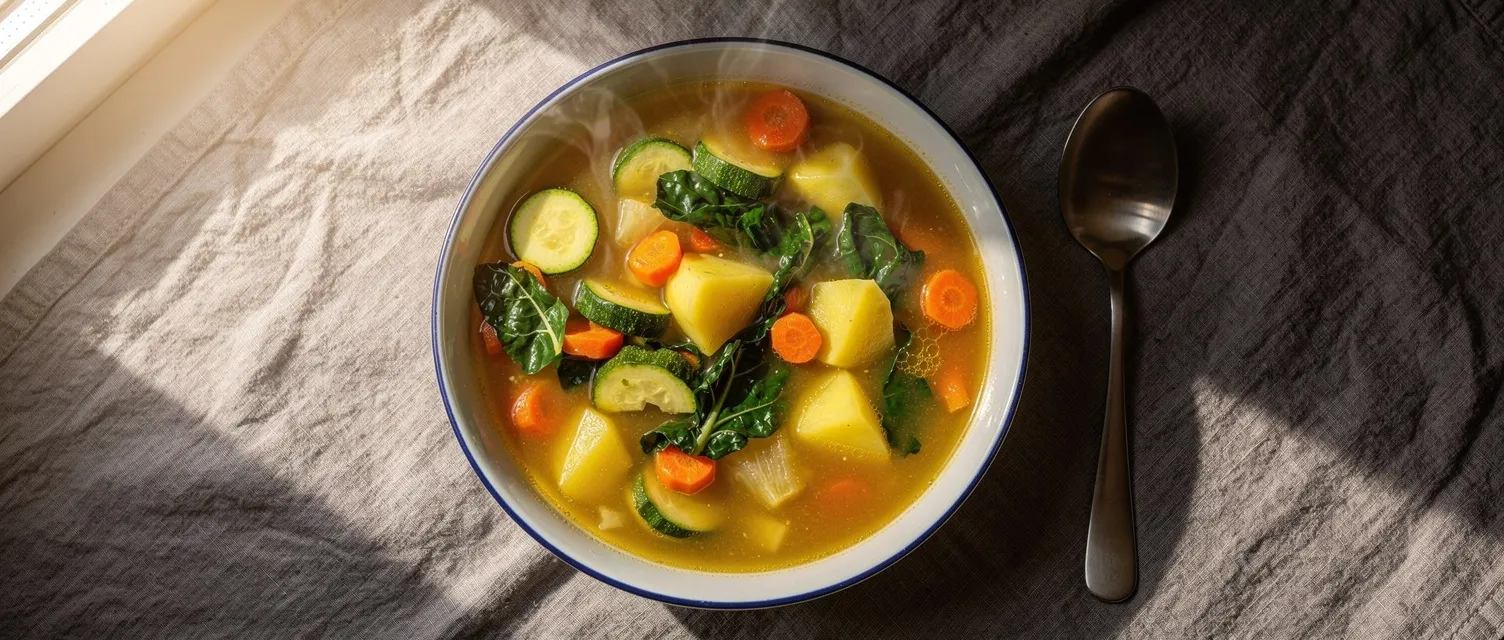 Zitronige Gemüsesuppe nach nahöstlicher Art