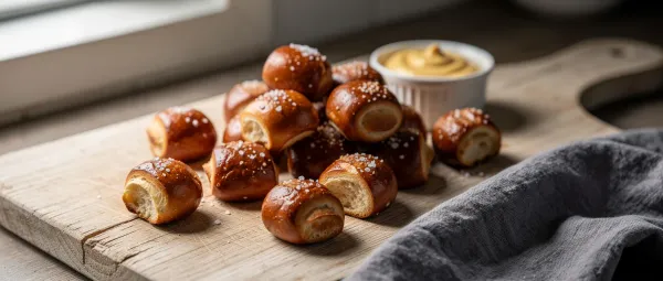 Weiche Brezel-Häppchen