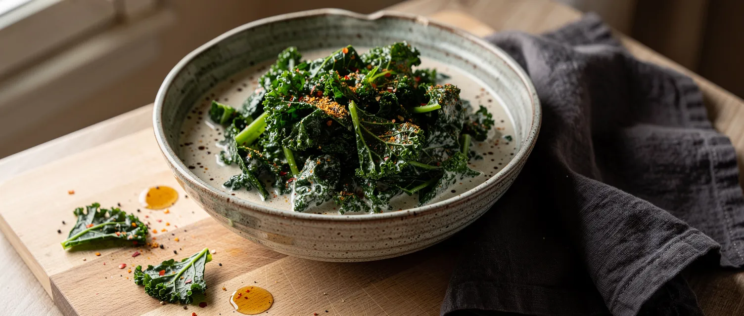 Grünkohl in Kokosmilch