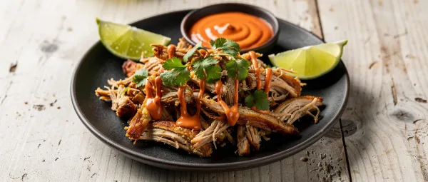 Knusprige Hähnchen-Carnitas aus dem Schnellkochtopf