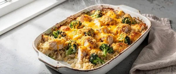 Cremiger Hähnchen-Brokkoli-Auflauf