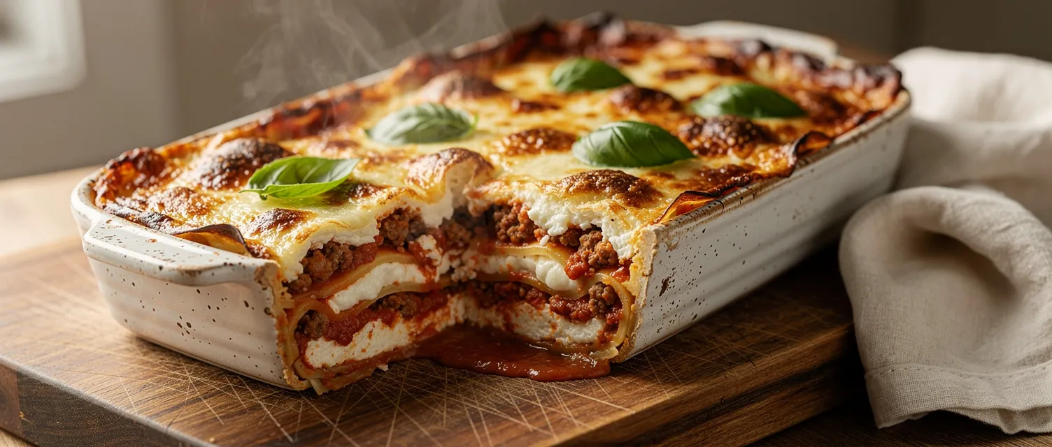 Cremige Lasagne mit Ricotta-Béchamel