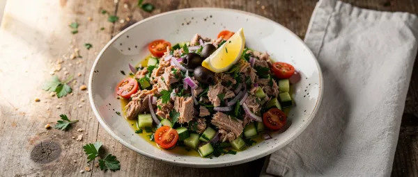 Thunfischsalat Mediterrane Art ohne Mayonnaise