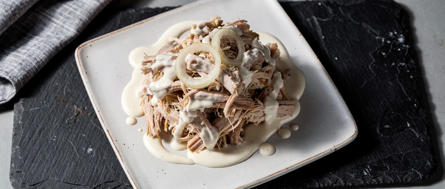 Langsam gegartes Alabama Hähnchen mit BBQ-Sauce