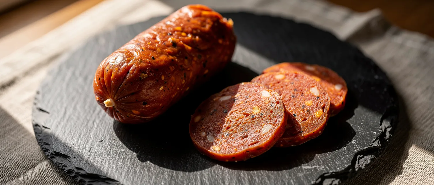 Würzige Sommerwurst aus dem Ofen