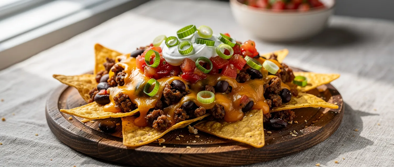 Schnelle Luftfritteusen-Nachos