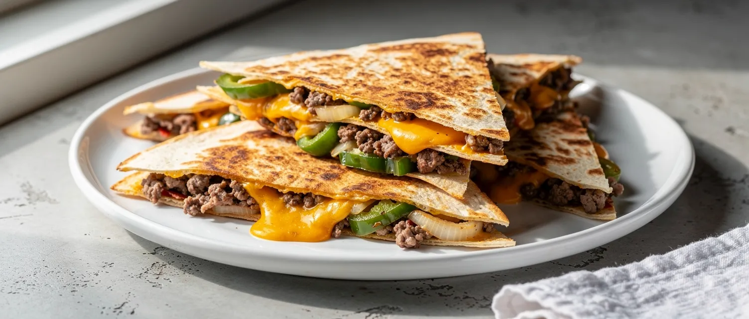 Philly Rindfleisch-Quesadillas