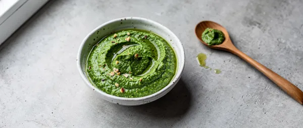 Knoblauchblütenstiel-Pesto