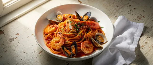 Meeresfrüchte-Linguine