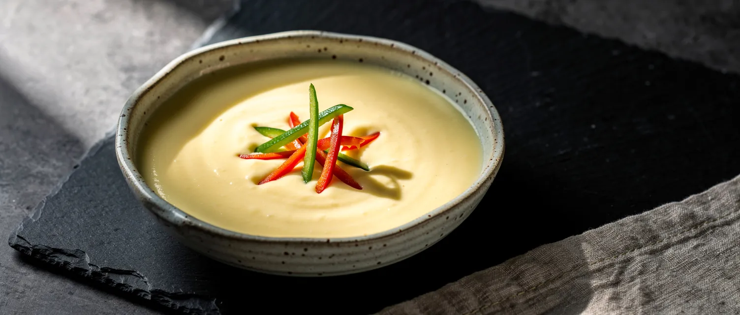 Cremige Brie-Suppe