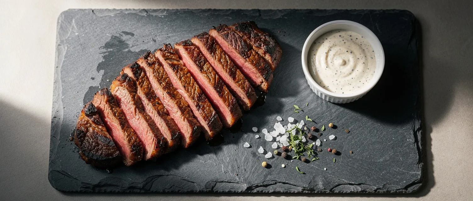 Cola-marinierte Hüftsteaks