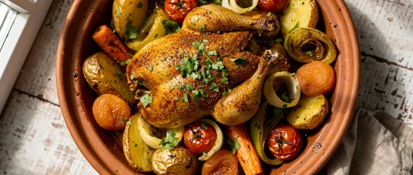 Würzige Wachtel-Tajine