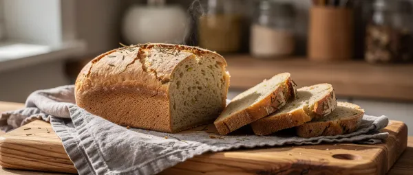 Kohlrabi-Brot aus dem Brotbackautomaten
