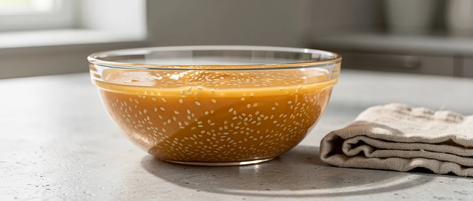 Süß-Sauer-Salatdressing mit Sesam