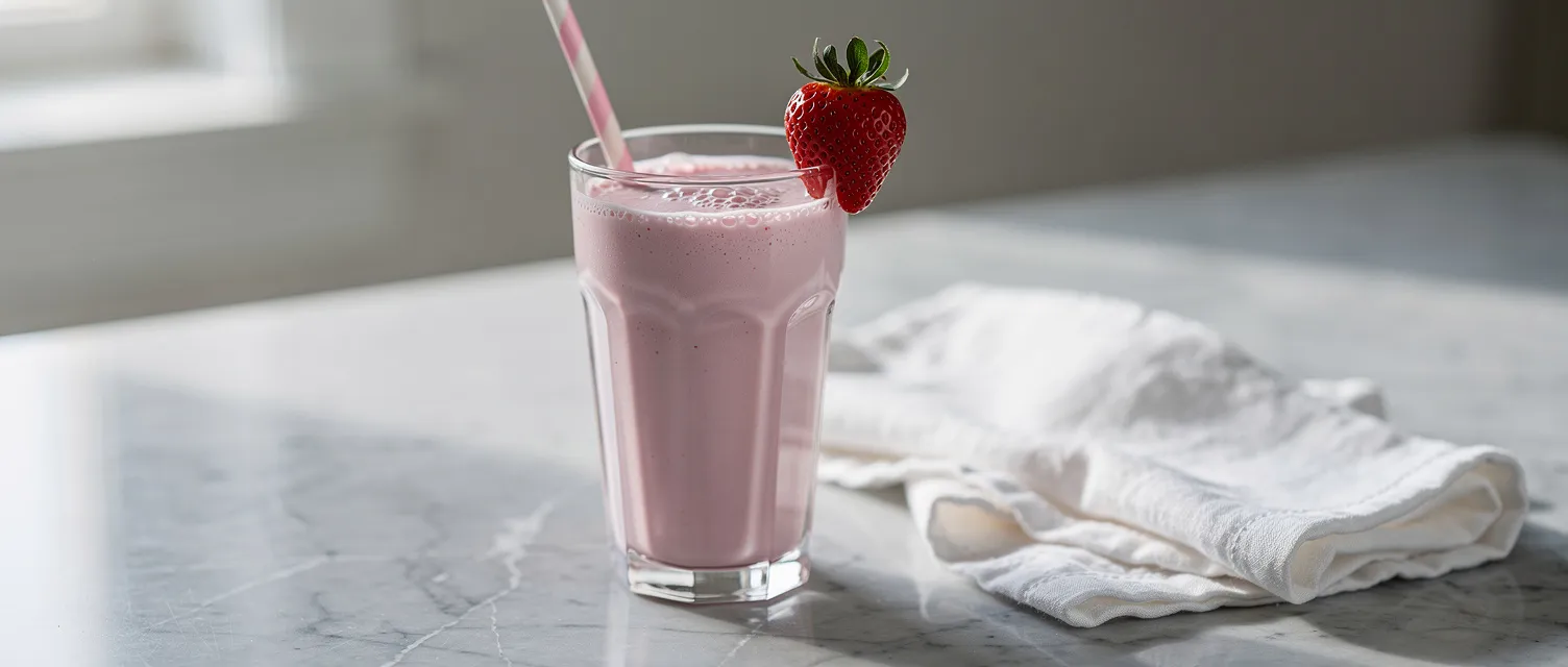 Erdbeer-Sahne-Frappuccino-Art