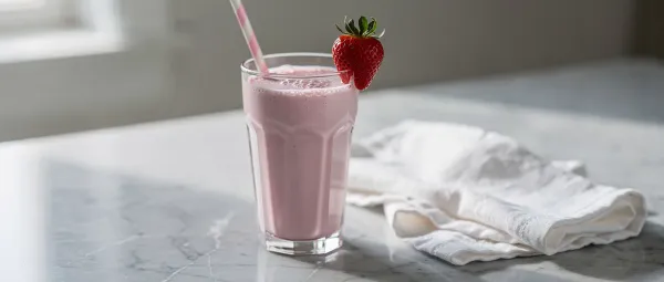 Erdbeer-Sahne-Frappuccino-Art