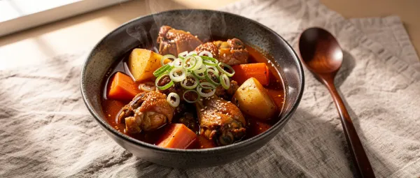 Würziges Koreanisches Hähnchen-Eintopf