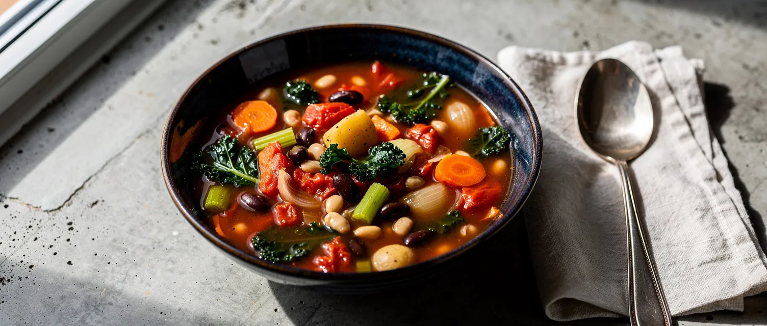 Herzhafte Gemüse-Minestrone