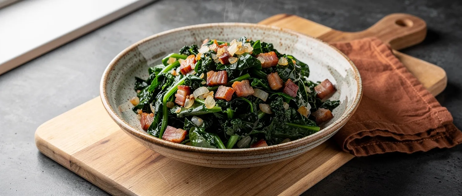 Brasilianischer Grünkohl mit Speck